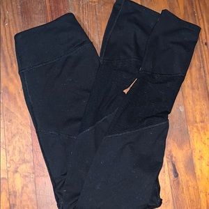 Leggings With Mesh Detail High-rise Fit